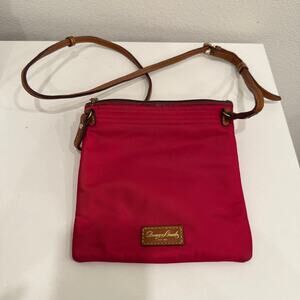 Dooney & Bourke Women’s Red Nylon Crossbody Bag Small Casual Everyday Purse
